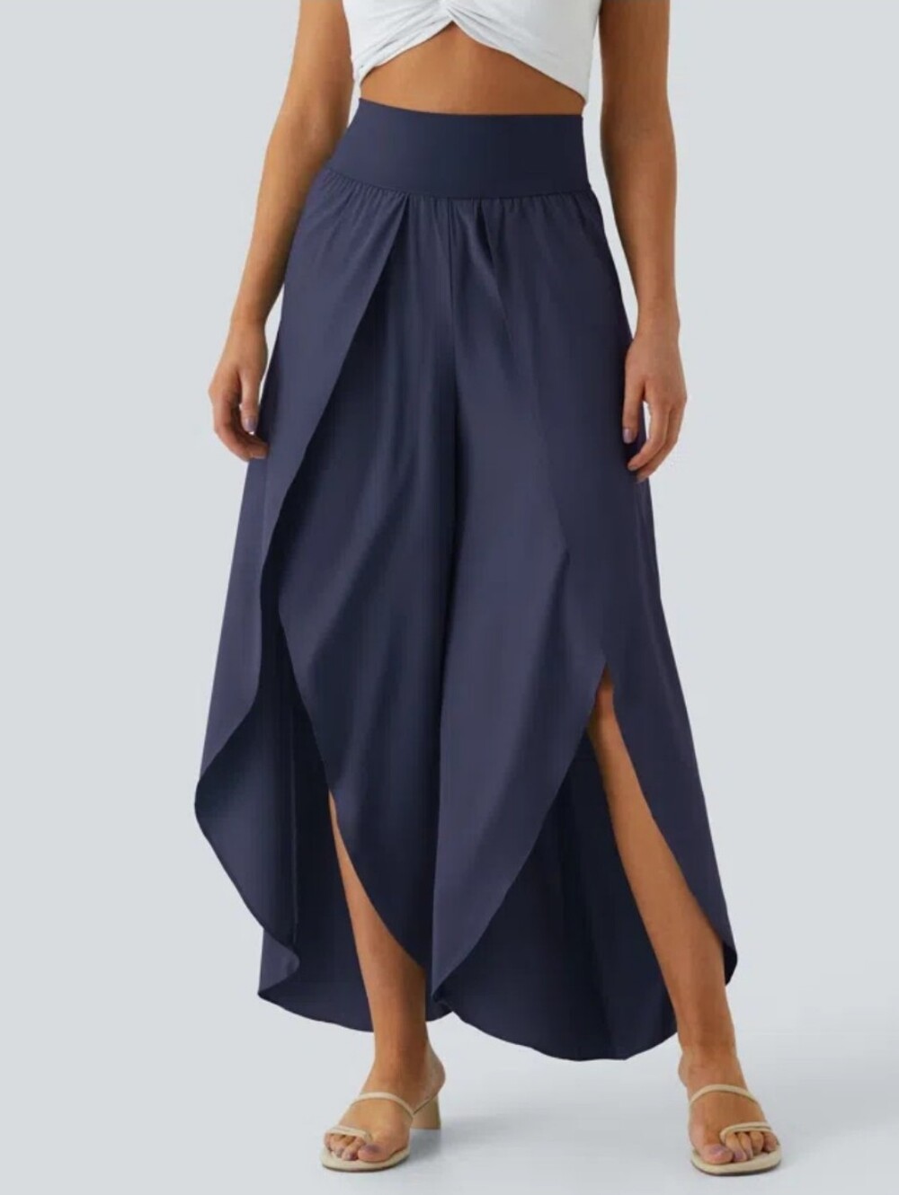 NWT Halara Breezeful Waistband Pocket Palazzo Flowy Wide Leg Quick Dry Pants 2X